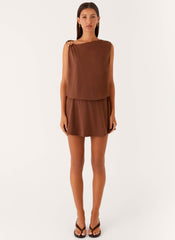 Ala Mini Dress - Chocolate