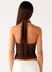 Amber Light Top - Chocolate