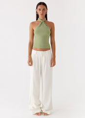 Amber Light Top - Sage