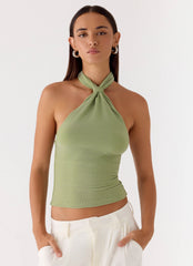 Amber Light Top - Sage