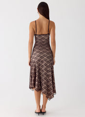 Amelia Midi Dress - Chocolate