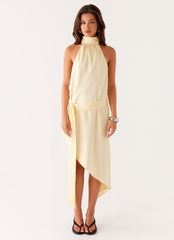 Atlantic Midi Dress - Yellow