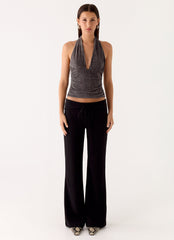 Aylssa Halter Top - Ash