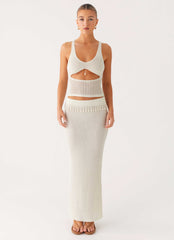 Basilia Maxi Skirt - Off White