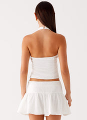 Brissy Mini Skirt - White