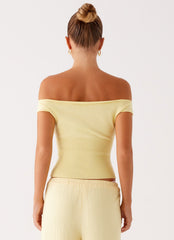 Coleman Knit Top - Yellow