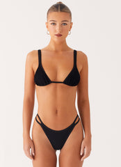 Croatia Bikini Top - Black