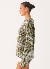 Darla Oversized Knit Jumper - Khaki