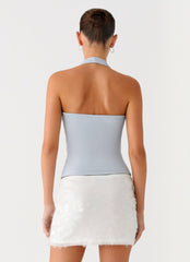 Diego Halter Top - Blue