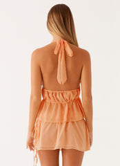 Dione Mini Skirt - Peach