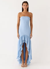 Evander Chiffon Maxi Dress - Blue