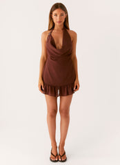 Floyd Mini Dress - Chocolate
