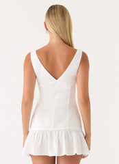 Gretel Mini Dress - White