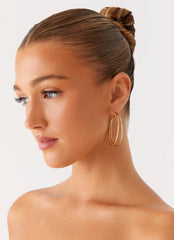 Isabetta Hoop Earrings - Gold