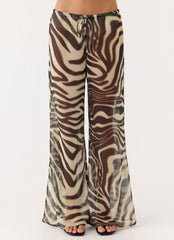 Jadia Flared Pants - Zebra
