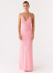 Jianna Knit Maxi Dress - Pink