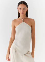 Julissa Halter Top - Oat