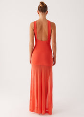 Kavala Maxi Dress - Coral