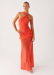 Kavala Maxi Dress - Coral