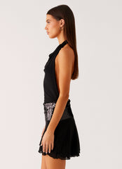 Kelsey Sequin Mini Dress - Black