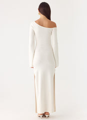 Kova Knit Maxi Dress - White