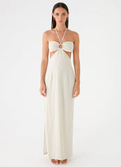 Laid Bare Maxi Dress - Desert Stripe