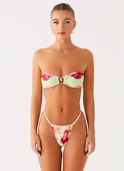 Laurel Bikini Top - Green Tropical