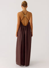 Losario Maxi Dress - Cool Chocolate