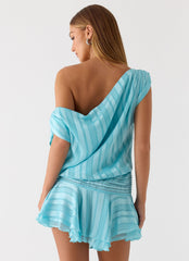 Lowey Mini Dress - Pale Blue