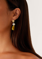 Lozano Earrings - Lime