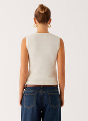 Maali Knit Top - White