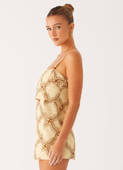 Mantra Mini Dress - Tidal Wave Print