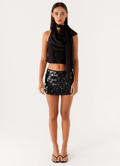 Movie Star Mini Skirt - Black