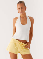 No Rush Top - White