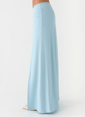 Ocean Plunge Maxi Skirt - Blue