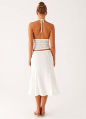 Olive Midi Skirt - Ivory
