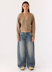 Orla Knit Sweater - Taupe