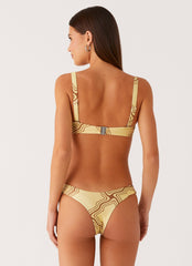 Oudre Bikini Bottoms - Tidal Print