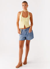 Roland Denim Shorts - Blue