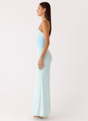 Romilly Mesh Maxi Dress - Teal