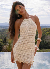 Shaeson Beaded Mini Dress - Ivory