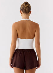Signature Low Rise Sweatshorts - Chocolate