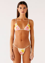 Soffa Bikini Top - Yellow Flower