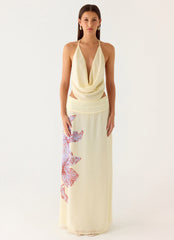 Sweet Charm Cowl Neck Top - Ivory