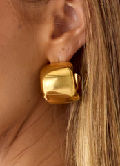 Tempo Hoop Earrings - Gold