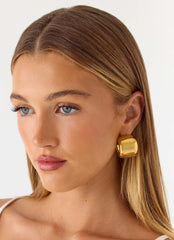Tempo Hoop Earrings - Gold