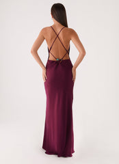 Tiano Maxi Dress - Plum