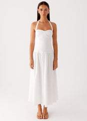 Vento Midi Dress - White