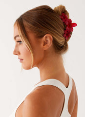 Goji Hair Clip - Raspberry