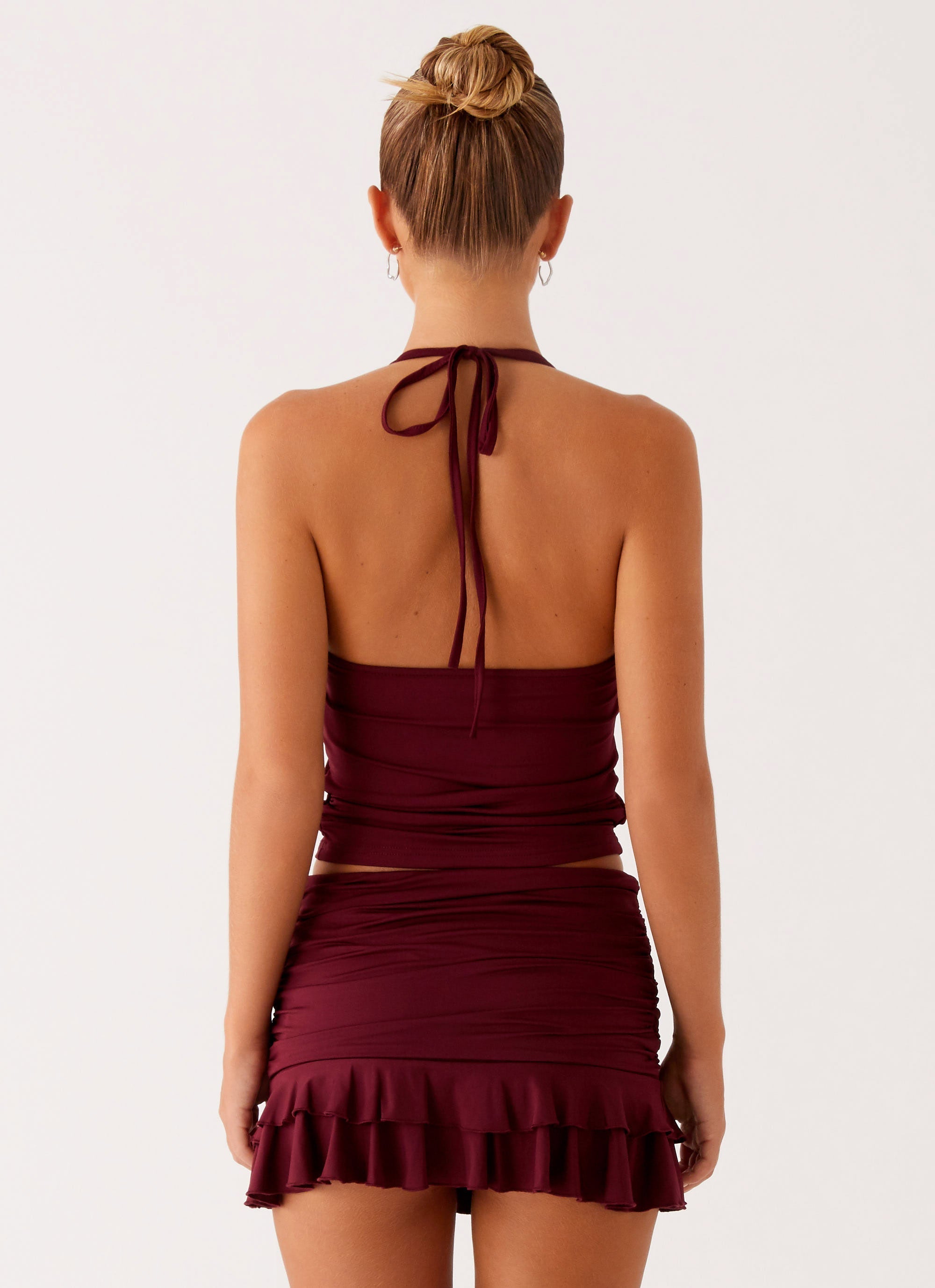 Bernie Halter Top - Raspberry Wine